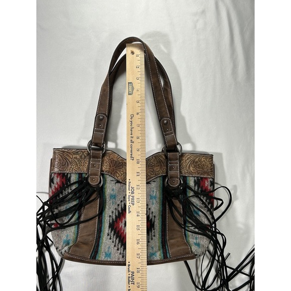 New Justin Shoulder Bag Southwestern Purse‎ Boho Aztec